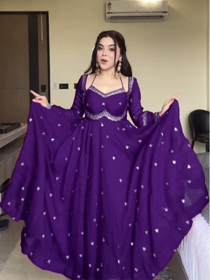 Twirl in Tradition Festive Anarkali