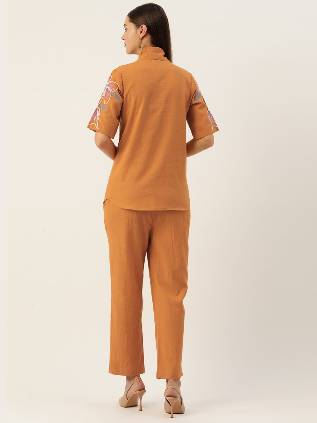 Chic and Contemporary Orange Co-ord Set