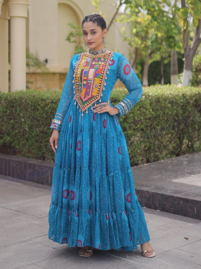 Kutchi patchwork Navratri Gown