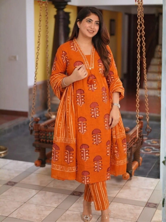 Easy Charm Cotton Dupatta Set