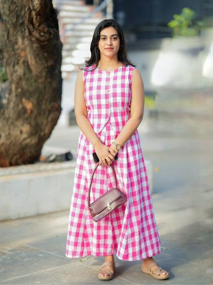 Chic in Checks Skirt Set