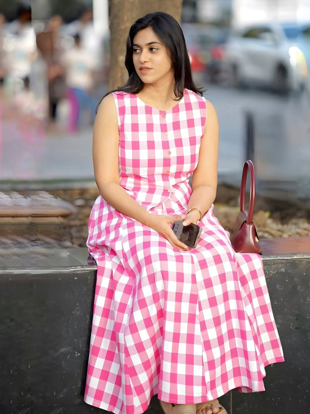 Chic in Checks Skirt Set