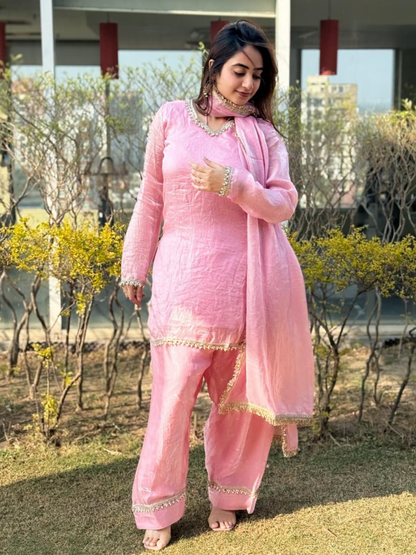 Subtle Shine Fendi Silk Dupatta Set