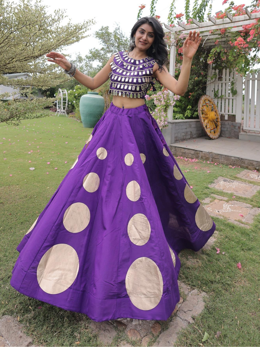 Gota Pattern Navratri Lehenga Choli