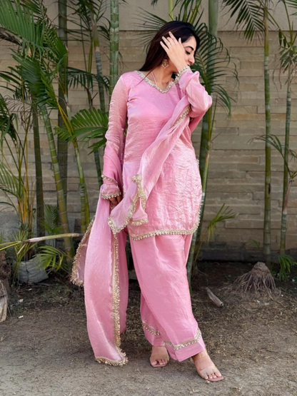 Subtle Shine Fendi Silk Dupatta Set