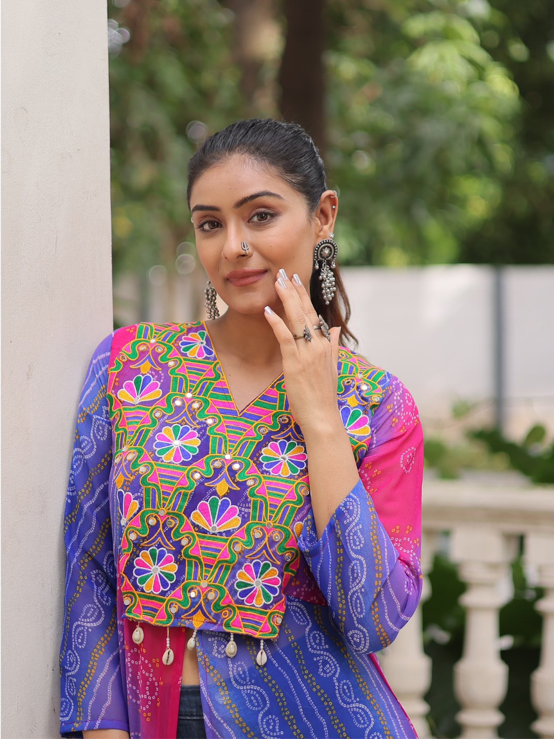 Fusion Flare Front-Open Kurti