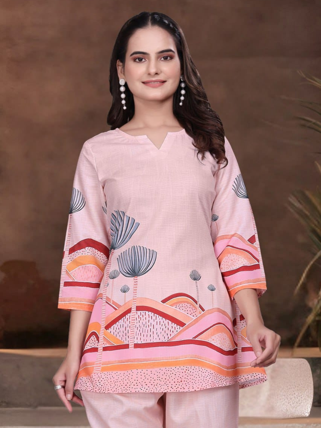 Elegant Pastel Digital Print Co-Ord Set