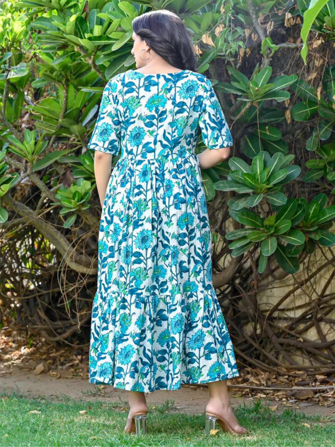 Fresh Floral Midi Dress