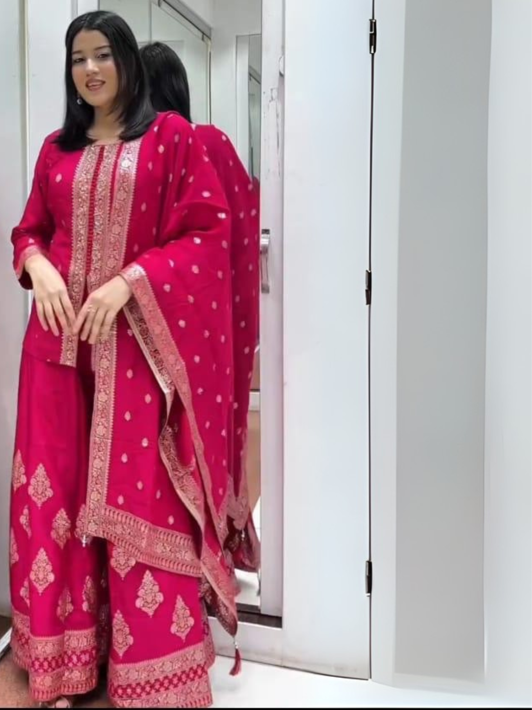 Banarasi Silk Sharara Set