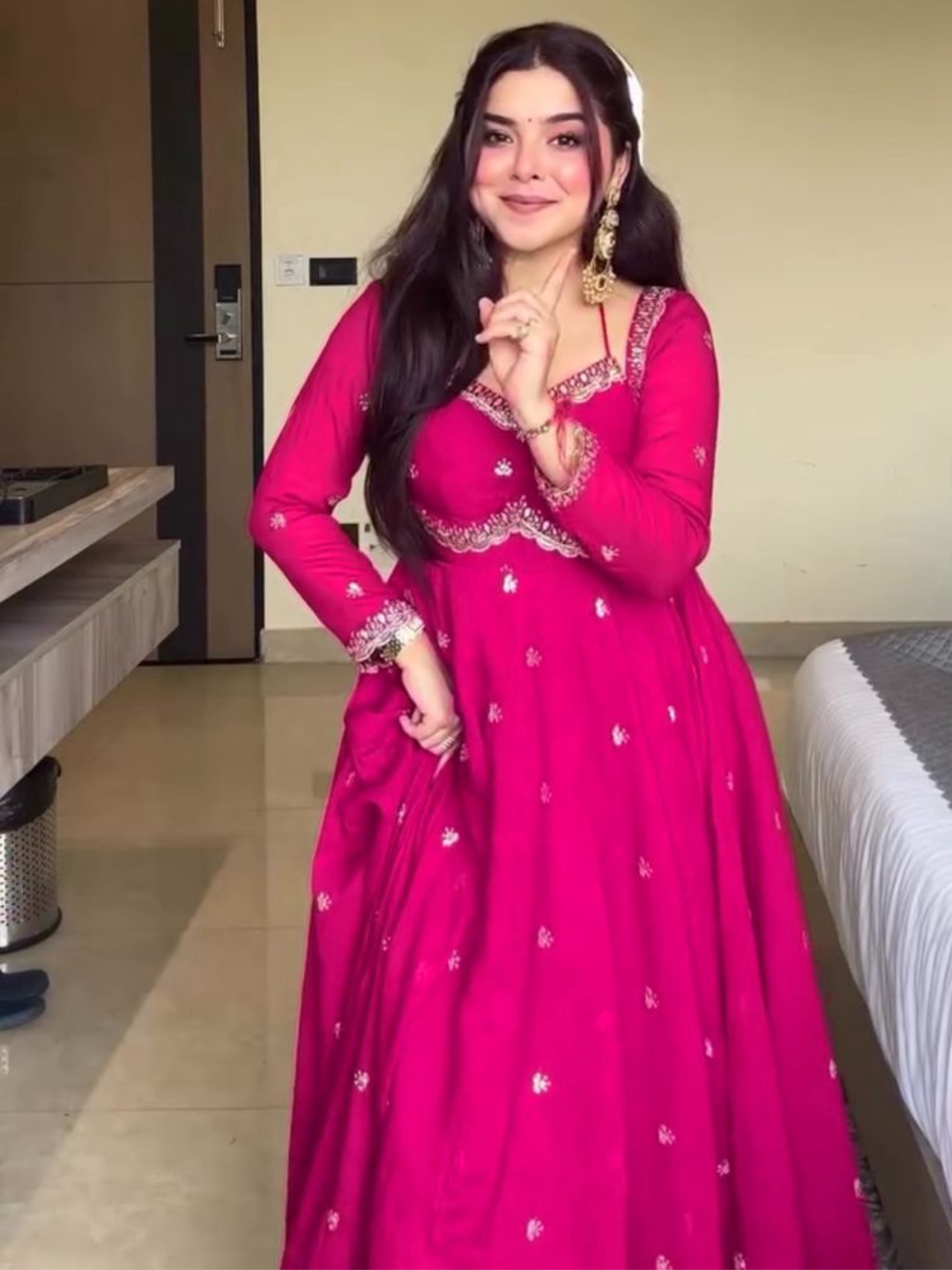 Twirl in Tradition Festive Anarkali