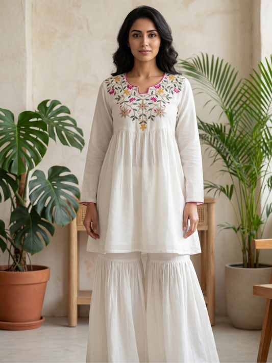 Summer Festive Sharara Co-ord Set