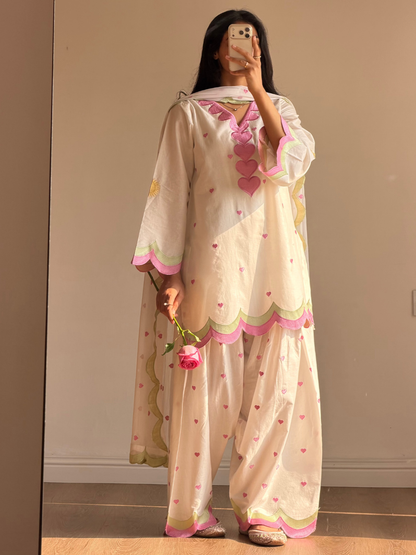 Farsi Mul Chanderi Salwar Set