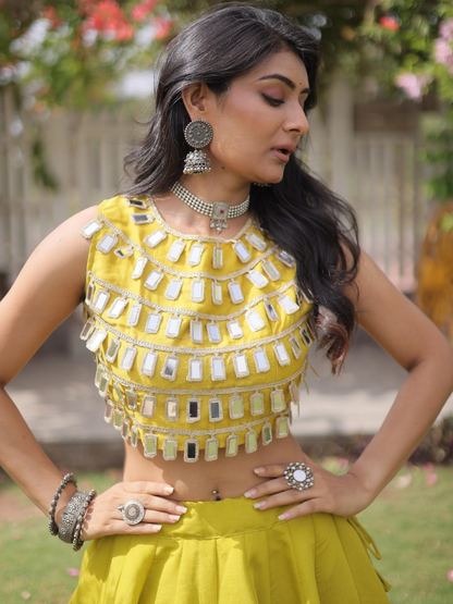 Gota Pattern Navratri Lehenga Choli