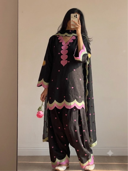 Farsi Mul Chanderi Salwar Set