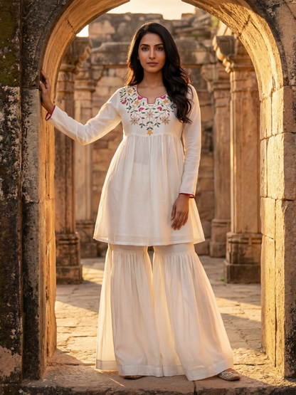 Summer Festive Sharara Co-ord Set