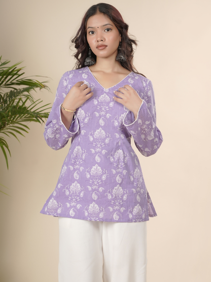 Lavender Corset Kurti