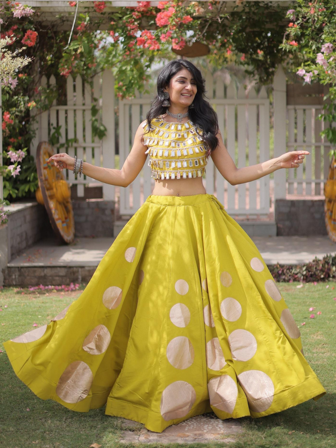 Gota Pattern Navratri Lehenga Choli