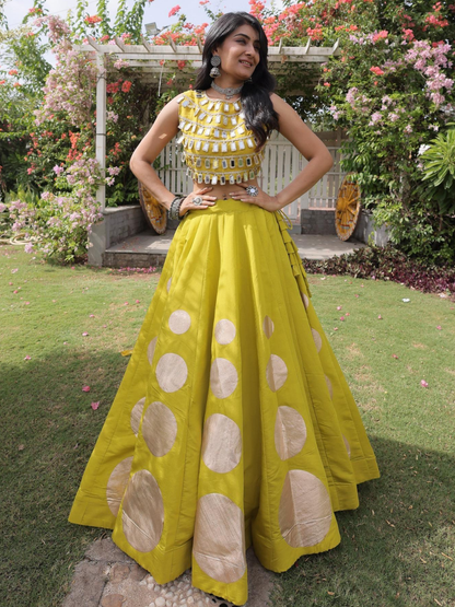 Gota Pattern Navratri Lehenga Choli