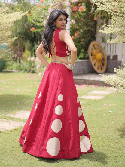 Gota Pattern Navratri Lehenga Choli