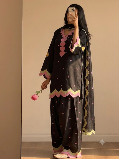 Farsi Mul Chanderi Salwar Set