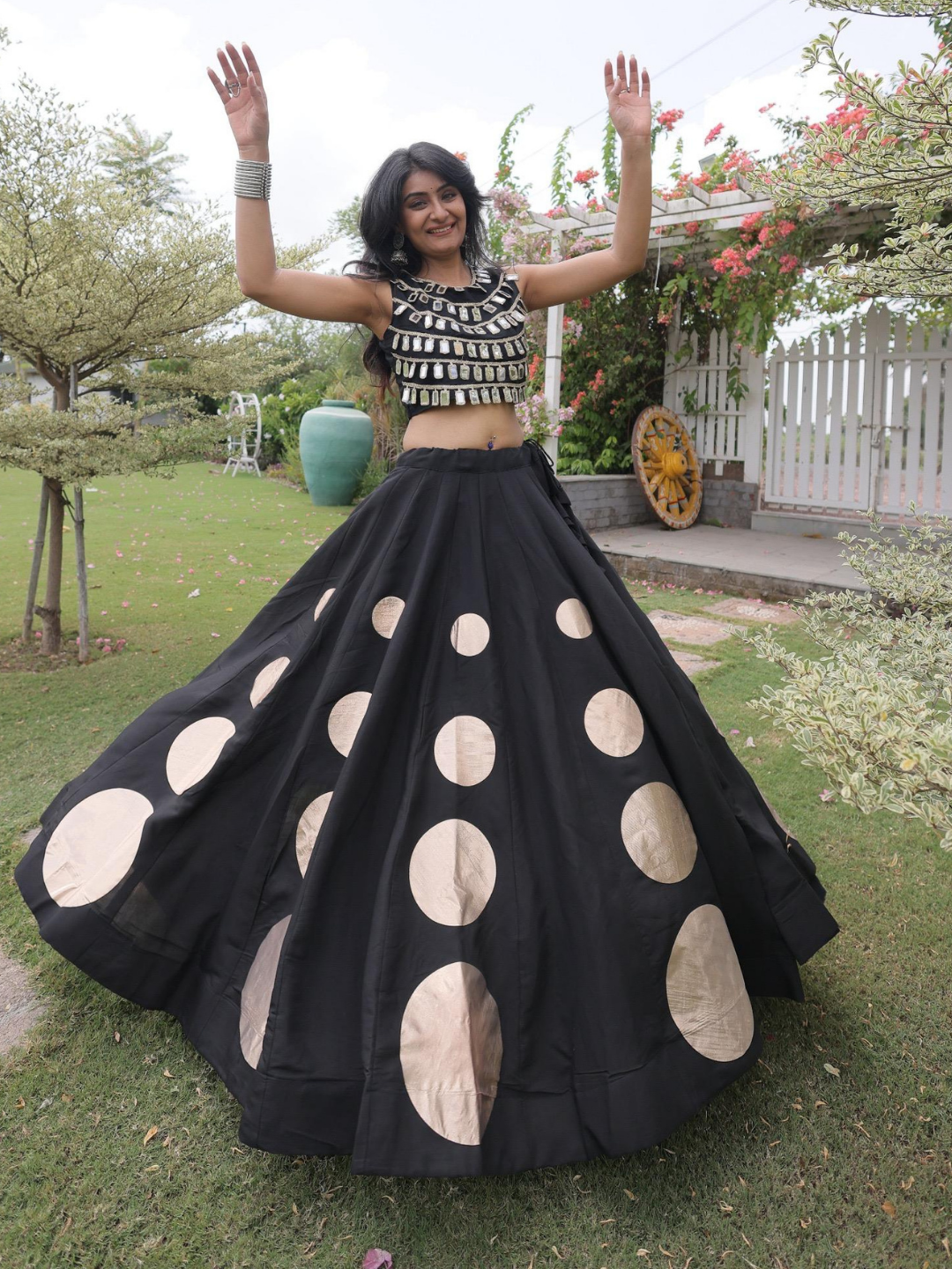 Gota Pattern Navratri Lehenga Choli