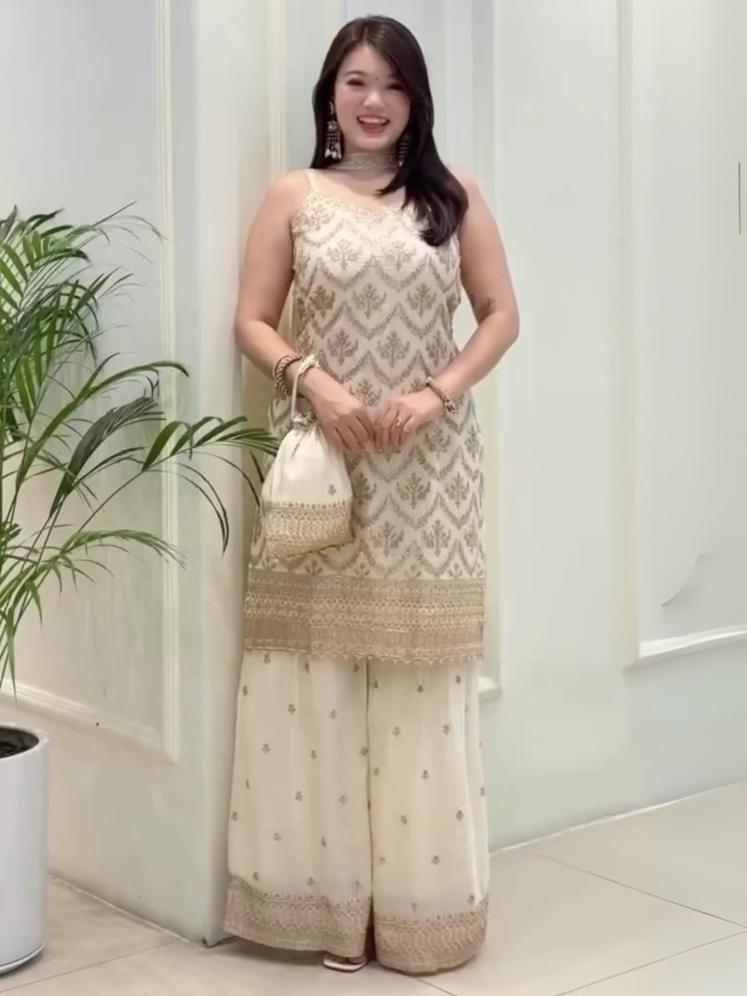 Chic Spaghetti Palazzo Set