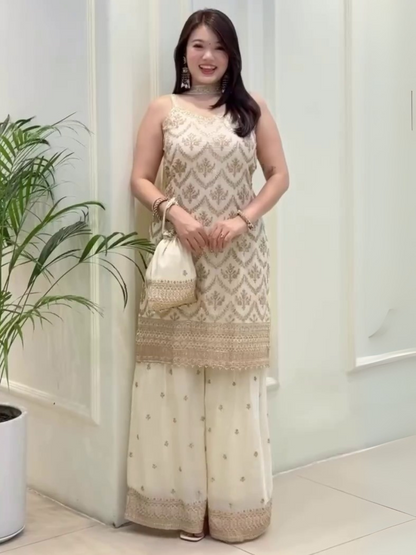Chic Spaghetti Palazzo Set