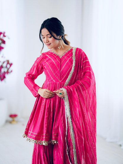 Mul Chanderi Sharara Set