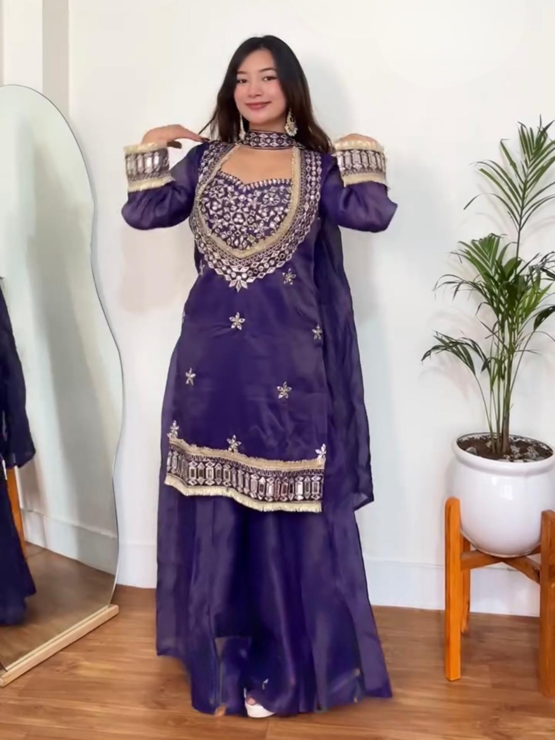 Understated Glam Fendy Silk Palazzo Set