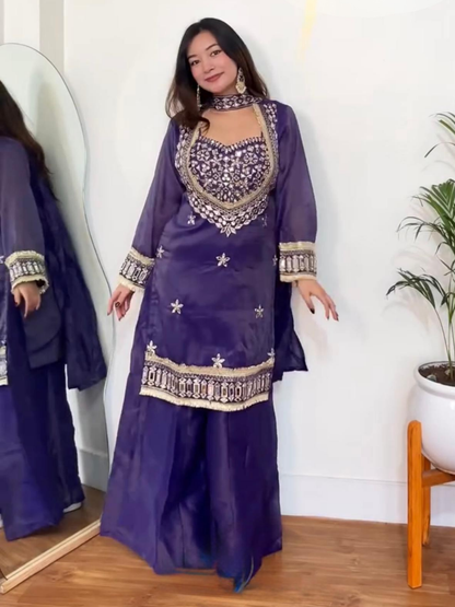 Understated Glam Fendy Silk Palazzo Set