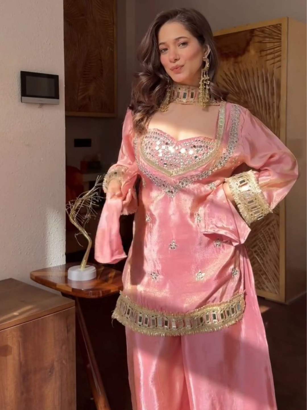 Understated Glam Fendy Silk Palazzo Set