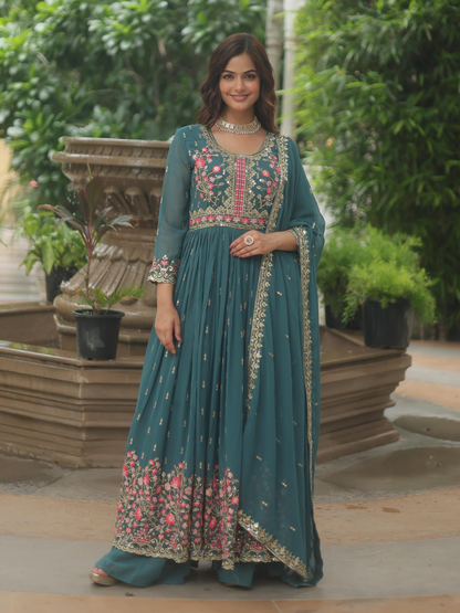 Blooming Elegance Palazzo Set