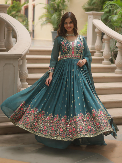 Blooming Elegance Palazzo Set