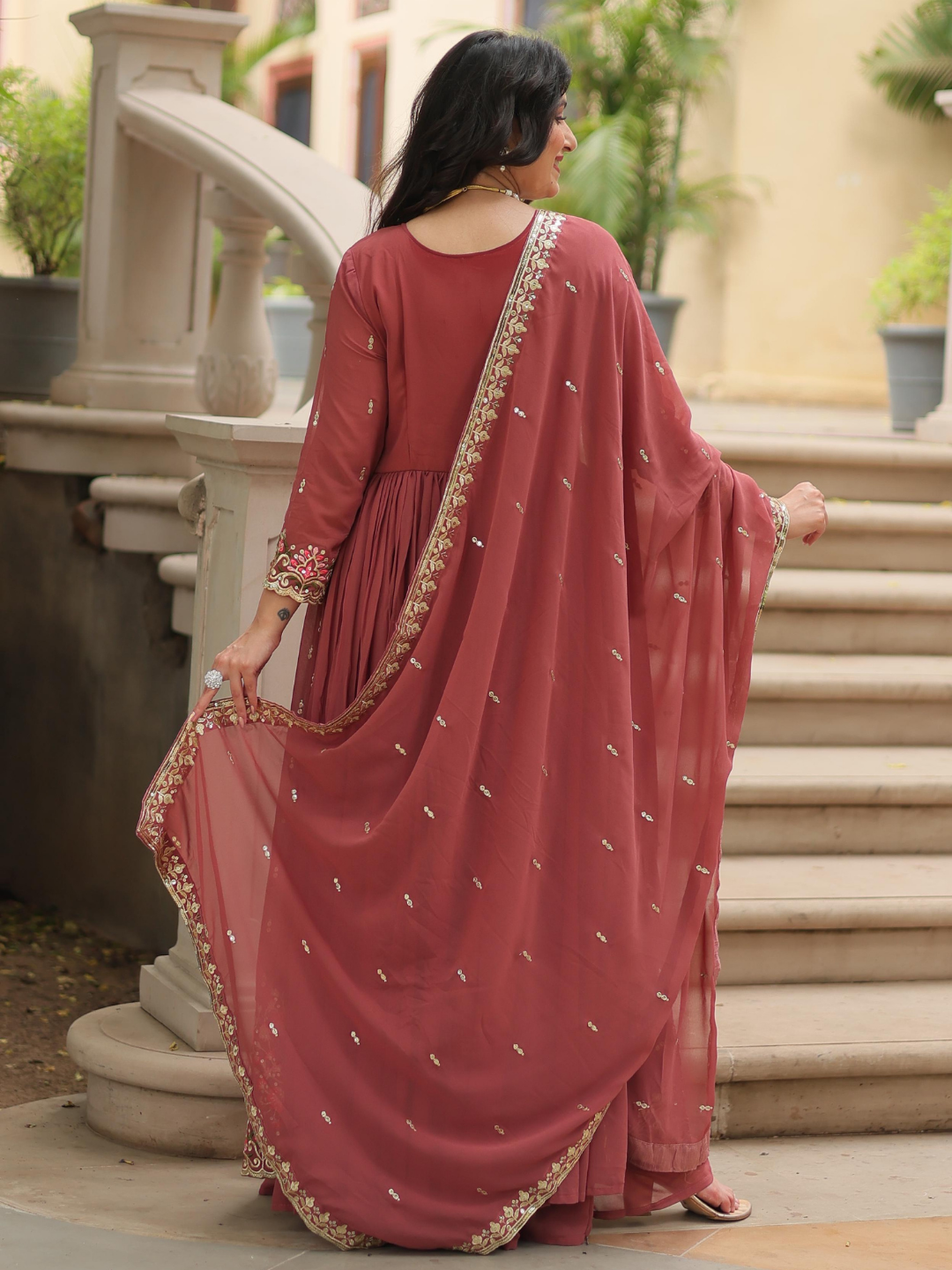 Blooming Elegance Palazzo Set