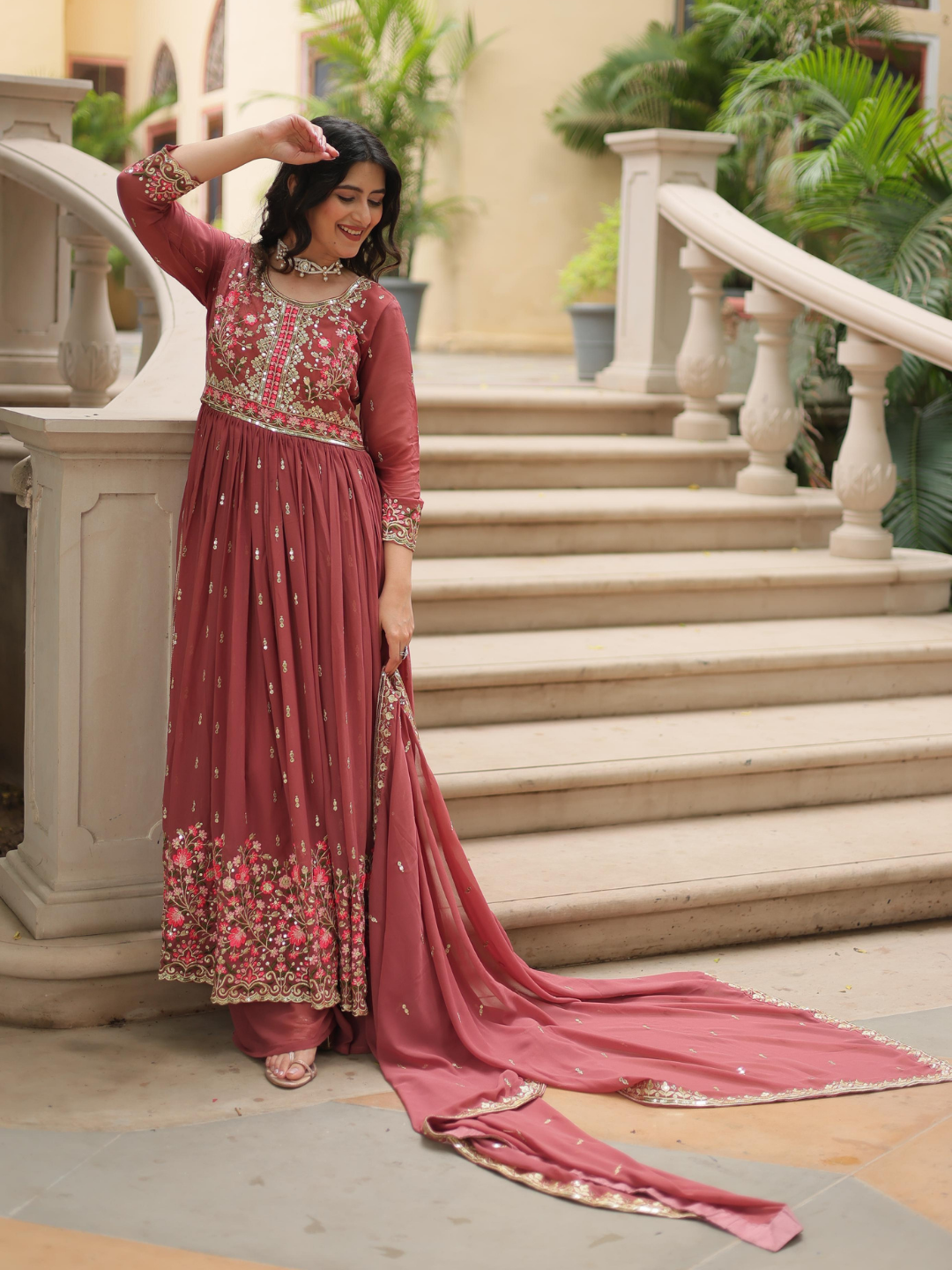 Blooming Elegance Palazzo Set