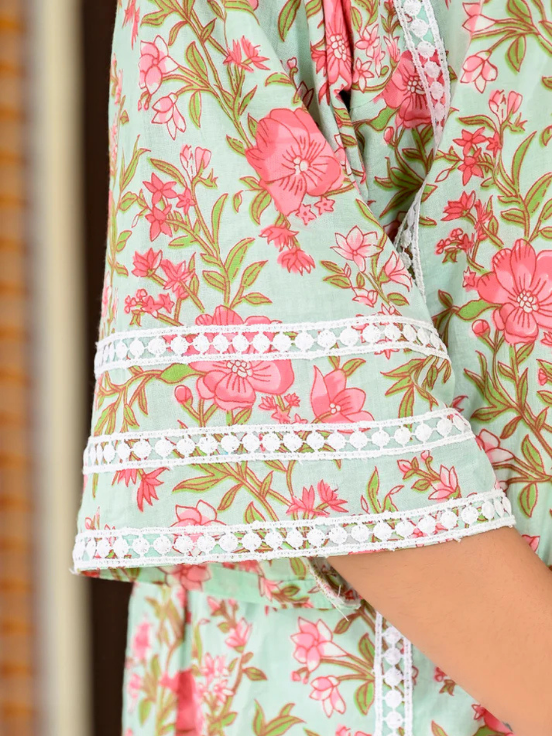 Breezy Bloom Cotton Chogha Set