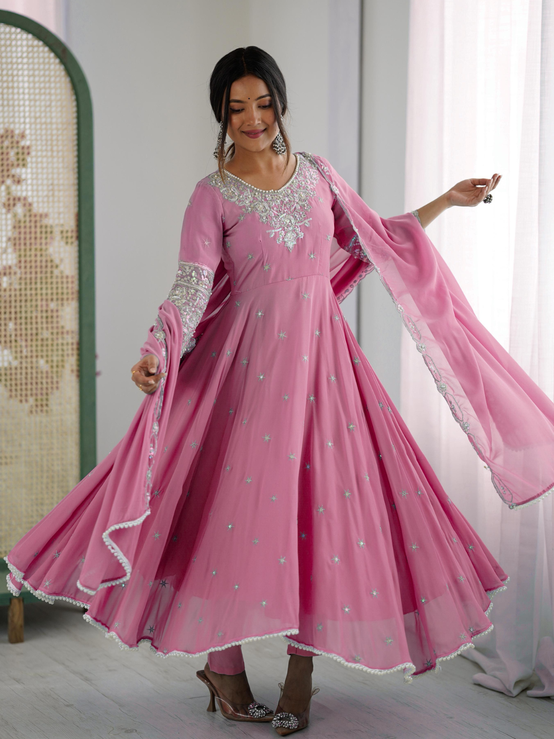 Grace in Every Twirl Anarkali Set