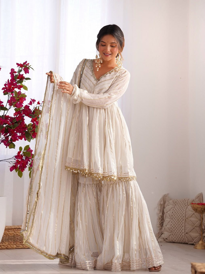 Mul Chanderi Sharara Set