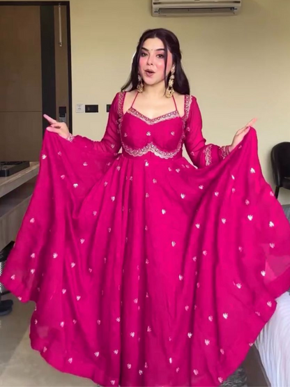 Twirl in Tradition Festive Anarkali