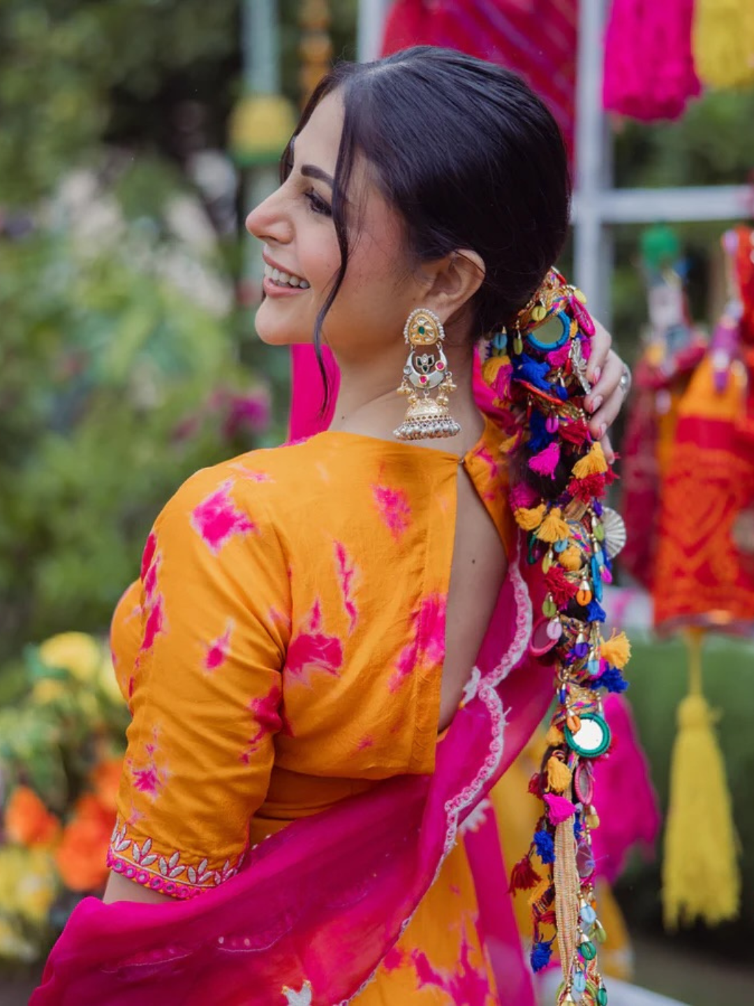 Sunlit Sorbet Crepe Dupatta Set