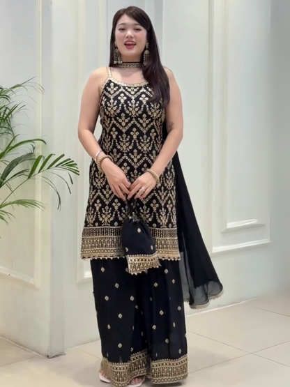 Chic Spaghetti Palazzo Set