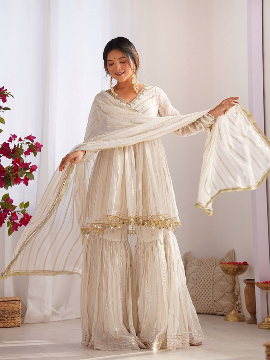 Mul Chanderi Sharara Set