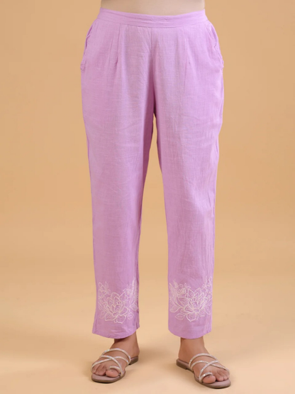 Chic Lilac Cotton Co-Ord Set