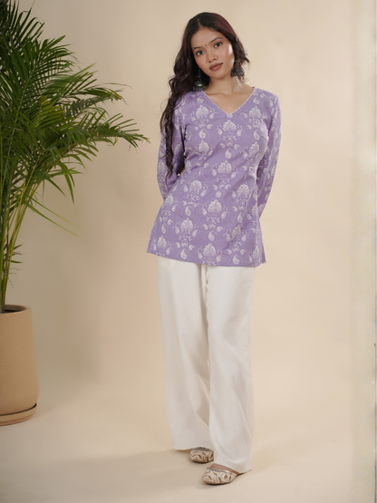 Lavender Corset Kurti