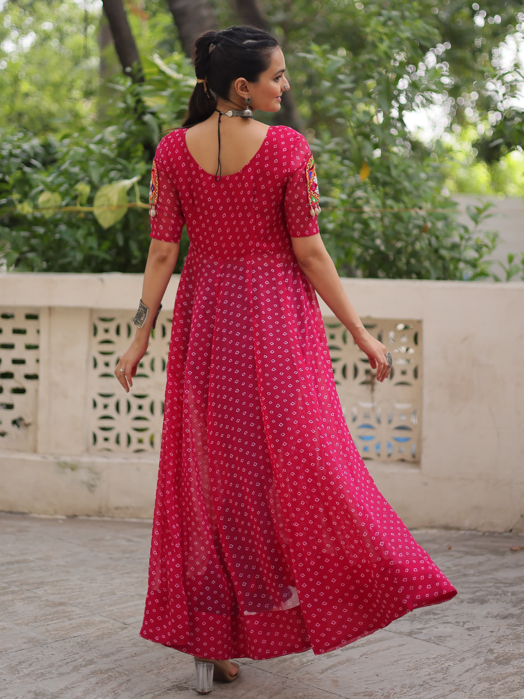 Boho Desi front-open long kurti