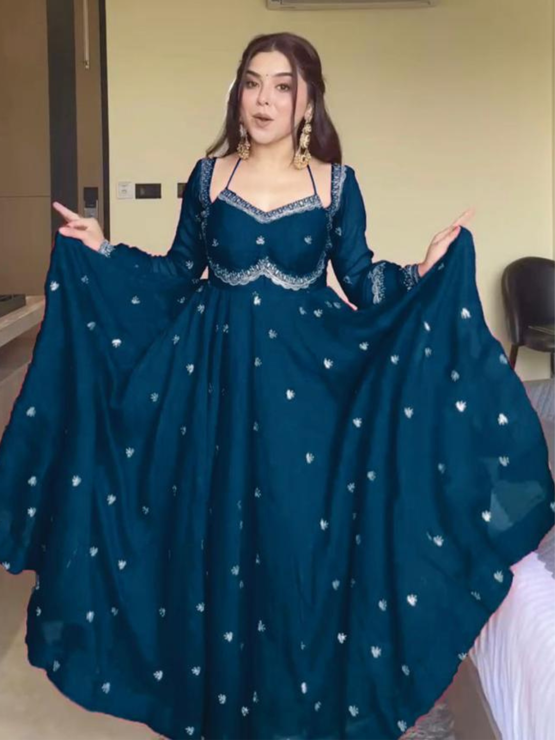 Twirl in Tradition Festive Anarkali