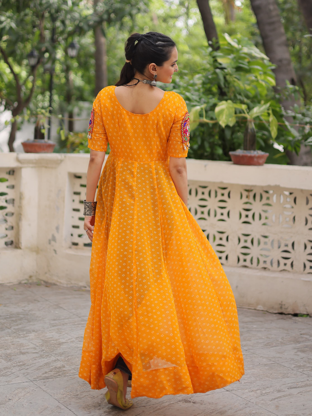 Boho Desi front-open long kurti