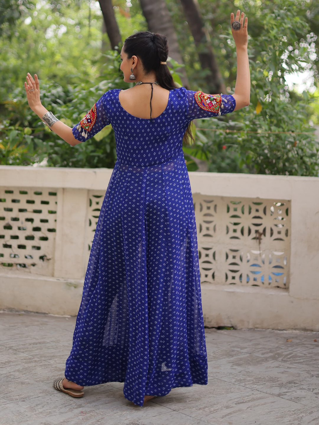 Boho Desi front-open long kurti