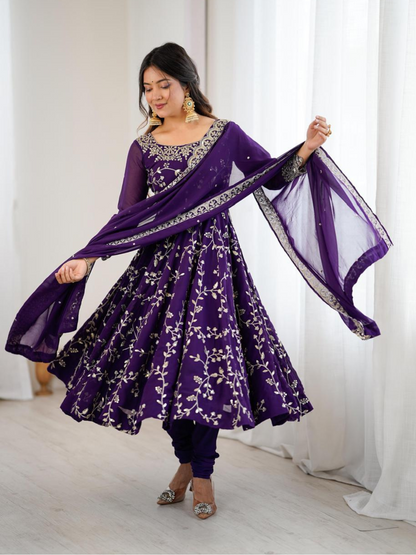 Regal Radiance Festive Anarkali Set