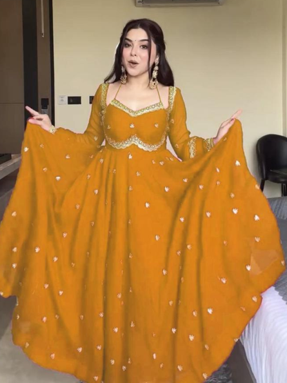 Twirl in Tradition Festive Anarkali